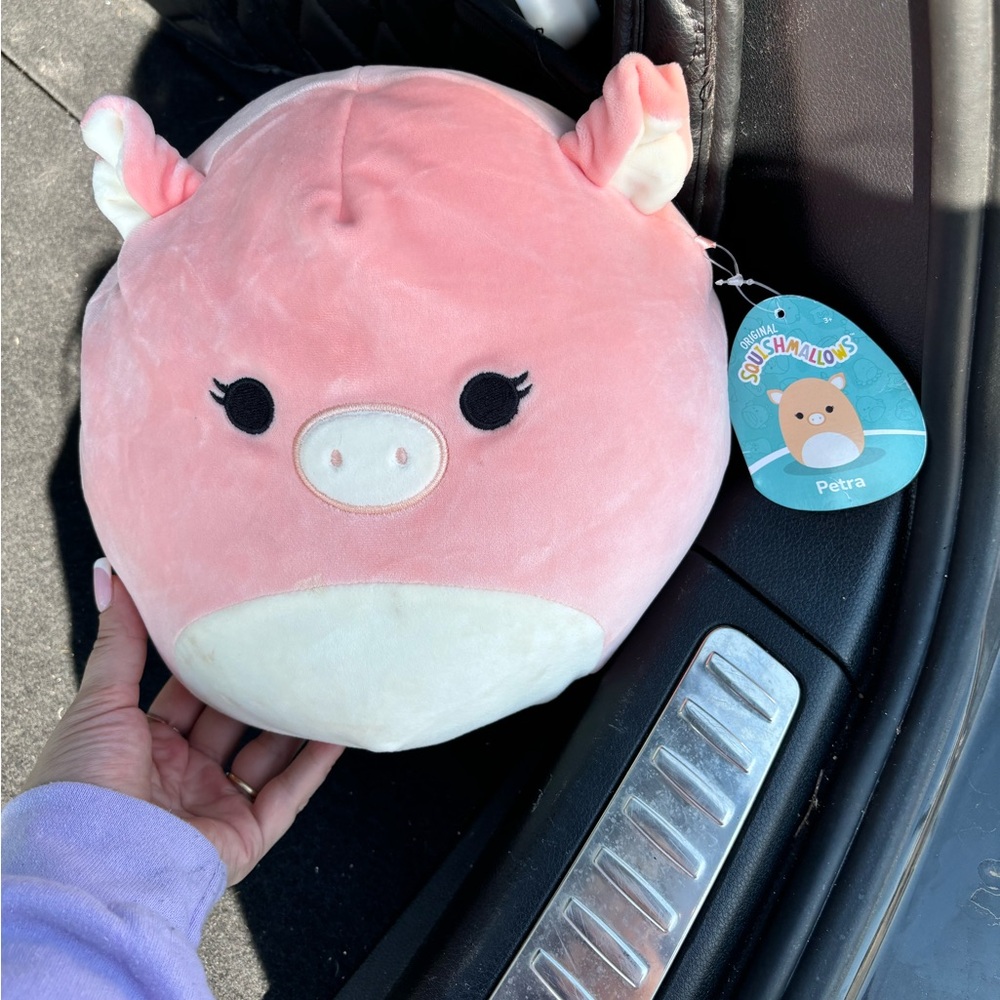 Squishmallows Pink and Cream Pig Plush